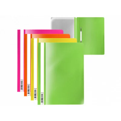 Папка-скоросшиватель пластиковая ErichKrause® Fizzy  Neon, A4, ассорти 50030