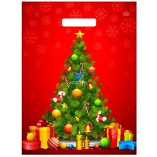 Пакет с прорубной ручкой НГ 18004 Главная красавица 40*31(ТИКО)