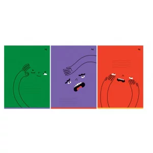 Тетрадь 96л., А4, клетка BG "Monocolor. Emotions" 373466