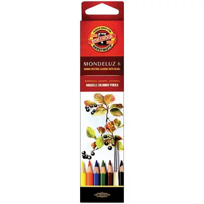 Карандаши акварельные 06цв "Mondeluz" карт упак KOH-I-NOOR 3715/6 090249