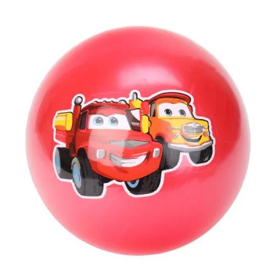 Мяч пвх 23 см грузовички с наклейкой, в сетке ИГРАЕМ ВМЕСТЕ  386105