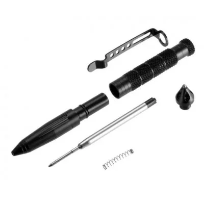 Ручка шариковая подарочная поворотная, корпус металлический черный, тактическая 10103767