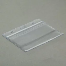 Бейдж-карман горизонтальный 110*90 мм 20мкр с защелкой зип 1505482