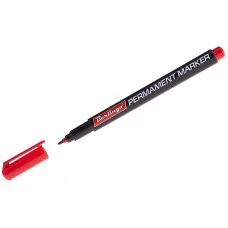 Маркер перманентный Berlingo красный, пулевидный, 1мм BERLINGO_ 117148