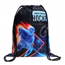 МО-20 Хоккей в огне -мешок для обуви 1-отделение, дизайн, 330x420 мм