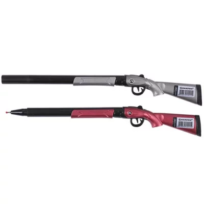 Ручка шар. синяя "Darvish" корпус в форме "ружья" DV-12587