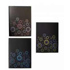 Папка с 20 вкладышами, Alingar А4, 236х310х12мм, 500 мкм, пластик, вкладыши 30 мкм, карман для визитки, черный матовый ALBC272