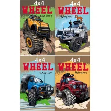 Блокнот А7 40л. на гребне ОГРОМНЫЕ ВНЕДОРОЖНИКИ Б40-8822 в клетку TМ Profit