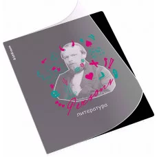 Тетрадь общая ученическая с пластиковой обложкой на скобе ErichKrause Persons, Литература, 48 листов, линейка 59493