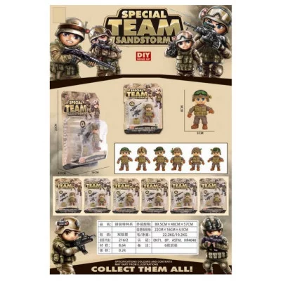 Мини-фигурка "Солдатик" (8х5 см солдат, акссесуары, микс, в блистере) ( Арт. Y17434042)