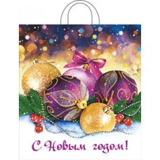 Пакет полиэтиленовый с петлевой ручкой Декабрь 38х42/40 ПП-7288