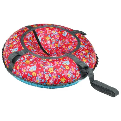 Тюбинг-ватрушка Ф 0,6 м, ткань с рисунком 15-113Р, цвета микс 619464