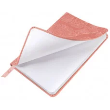 Еженедельник датированный 2026 МАЛЫЙ ФОРМАТ 95х155 мм, А6, BRAUBERG "Foliage", под кожу, розовый, 117199