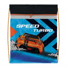 Мешок д/обуви Schoolformat ТУРБО СКОРОСТЬ 42х34х0,5 2 отд. черн. д/мальчиков 237190