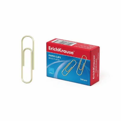 Скрепки металлические омедненные ErichKrause 28мм 24867