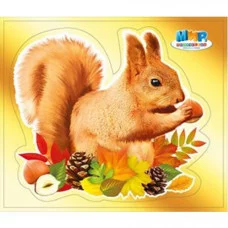 Наклейка "Белочка" А6 Мир поздравлений 80740