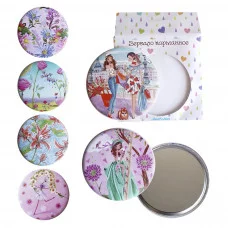 Зеркало "Цветник Леди", D-7см, пластик, ассорти 2020-1 J.Otten 296679