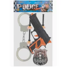 Пистолет с пулями-присосками, в наборе 16х2,2х10 см 6 предм., в пакете 2034296