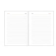 Ежедневник датированный 2026г., А5, 176л., твердый переплет, балакрон, BG "Ariane. Black", черный 380036