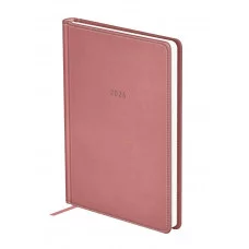 Ежедневник датированный 2026г., А5, 176л., твердый переплет, кожзам, BG "Winner. Pink", розовый 380078