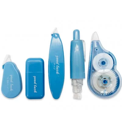 Штрих - Лента 5ммх12м DI-554 5 штук "Голубая" пластиковый корпус 7-10см, фигурное ассорти, в зип-пакете 332453