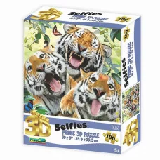 Пазл 3D 100 дет. Тигры селфи 5+ 31218 31218