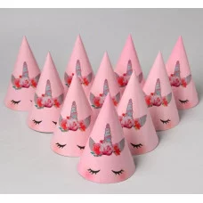 Бумажный колпак Единорог Мордочка16см 2844412