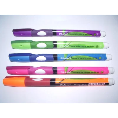 Ручка шар. синяя на масляной основе "Piano" корпус цветной для левшей PT-251-L