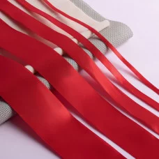 Лента атласная 1 см*25±1ярд №33 бордовый АУ 7668334