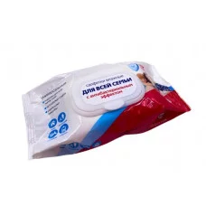 Влажные антибактериальные салфетки ДЛЯ ВСЕЙ СЕМЬИ 120 шт. 8404