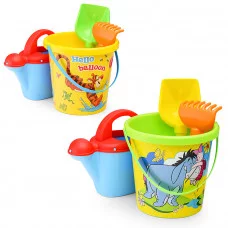 Набор Disney «Винни и его друзья» №9: ведро с наклейкой, лопатка №5, грабельки №5, лейка №10 65605