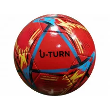 Мяч футбольный, красный, PVC, №5, окружность 68-70см., 280-300гр., (Арт. МБ-2406) МБ-2406