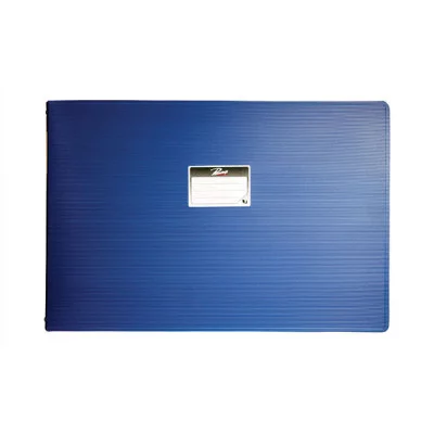 Папка с кольцами РЕГИСТР А3 4 кольца 1000 мкм 25 мм синий пластик горизонтальная 067685