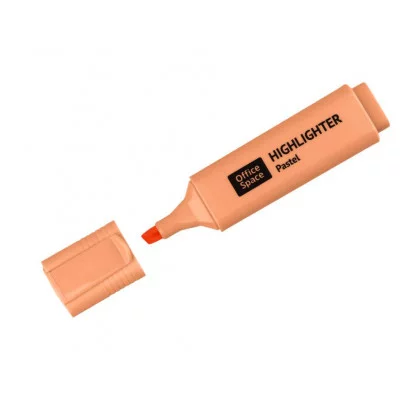 Текстовыделитель OfficeSpace пастельный цвет, оранжевый, 1-5мм 347849