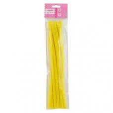 Проволока синельная желтый d09мм 30см "Шенил" 10шт е/п DEVENTE 8000073 186706