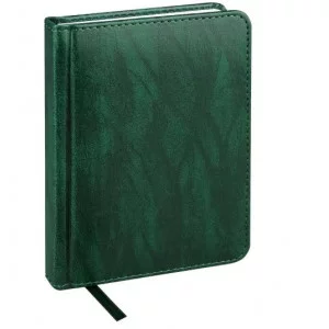 ЕЖЕДНЕВНИК А6, 128л. недатир. EVERYDAY CHRONICLES - EMERALD кожзам (зеленый) 128-5036