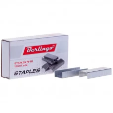Скобы для степлера №10 Berlingo, оцинкованные, 1000шт. BERLINGO_ 103948