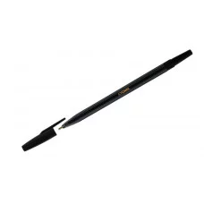 Ручка шариковая СТАММ "049" черная, 0,7мм, тонированный корпус 346455