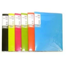 Папка на 10 карманов А4 BQ-146 "Полоска" корешок 10мм, карман с вкладышем на корешке, цвета ассорти МК-10А 306244