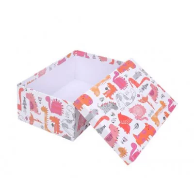 Коробка прямоугольная подарочная Дино малыши 25X18X10.5 см РазборКОР-7811