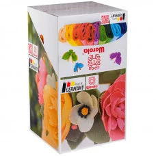 Крепированная бумага Werola, 50*250см, 32г/м2, растяж. 55%, цена за 1шт. (100шт. в коробке) ассорти