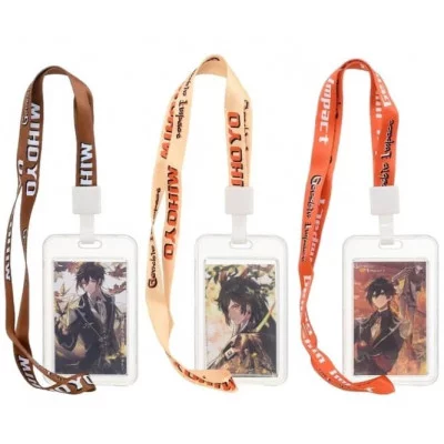 Бейдж для пропусков, проездных: АНИМЕ ; вертикальный, прозрачный, зажим МС-6647