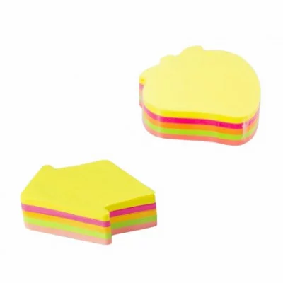 Блок для записи с клеевым краем, Alingar, 5 цв. 200л., в пленке т/у, "Ассорти фигурки" AL3670