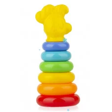 Игра Пирамида зоопарк "Попугай" 24 см 8 пр (в сетке) У786