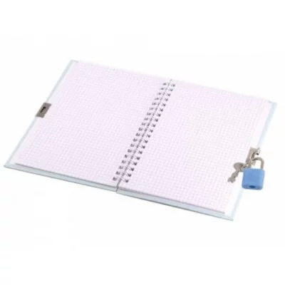 Подарочный блокнот 13,0 см * 18,0 см , гребень, Alingar, мат. ламинация, замочек, 45 л., клетка, "Лапки", фиолетовый AL11799