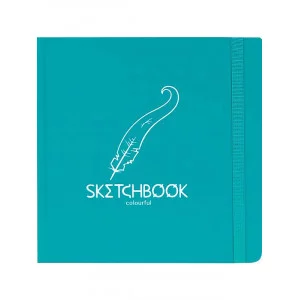 Скетчбук Colorful Ocean 200х200мм (7БЦ,soft touch,блок 72л:цветной120г,крафт78г С72-9047