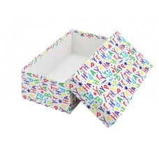 Коробка прямоугольная подарочная Буквы 30,5 х 20 х 13 см РазборПП-4528