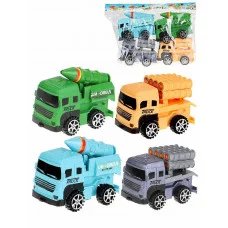 Машинка "Военная техника" 4 шт. в наборе, микс, 24,5х5,5х17см, в пакете (Арт. 2443287)