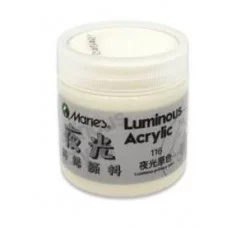 Краска акриловая 50 мл. DJ-367 Люминисцентная "Белая" в баночке №116 Maries 332987