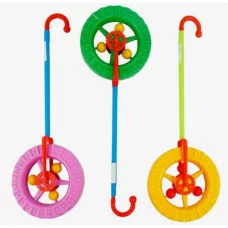 Каталка на Палочке - Колесо 17см*3см, цвет микс.. 2080-20
